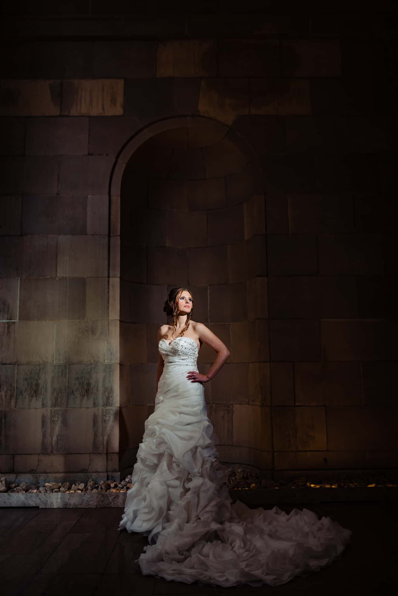 Image of bride with hand on her hip