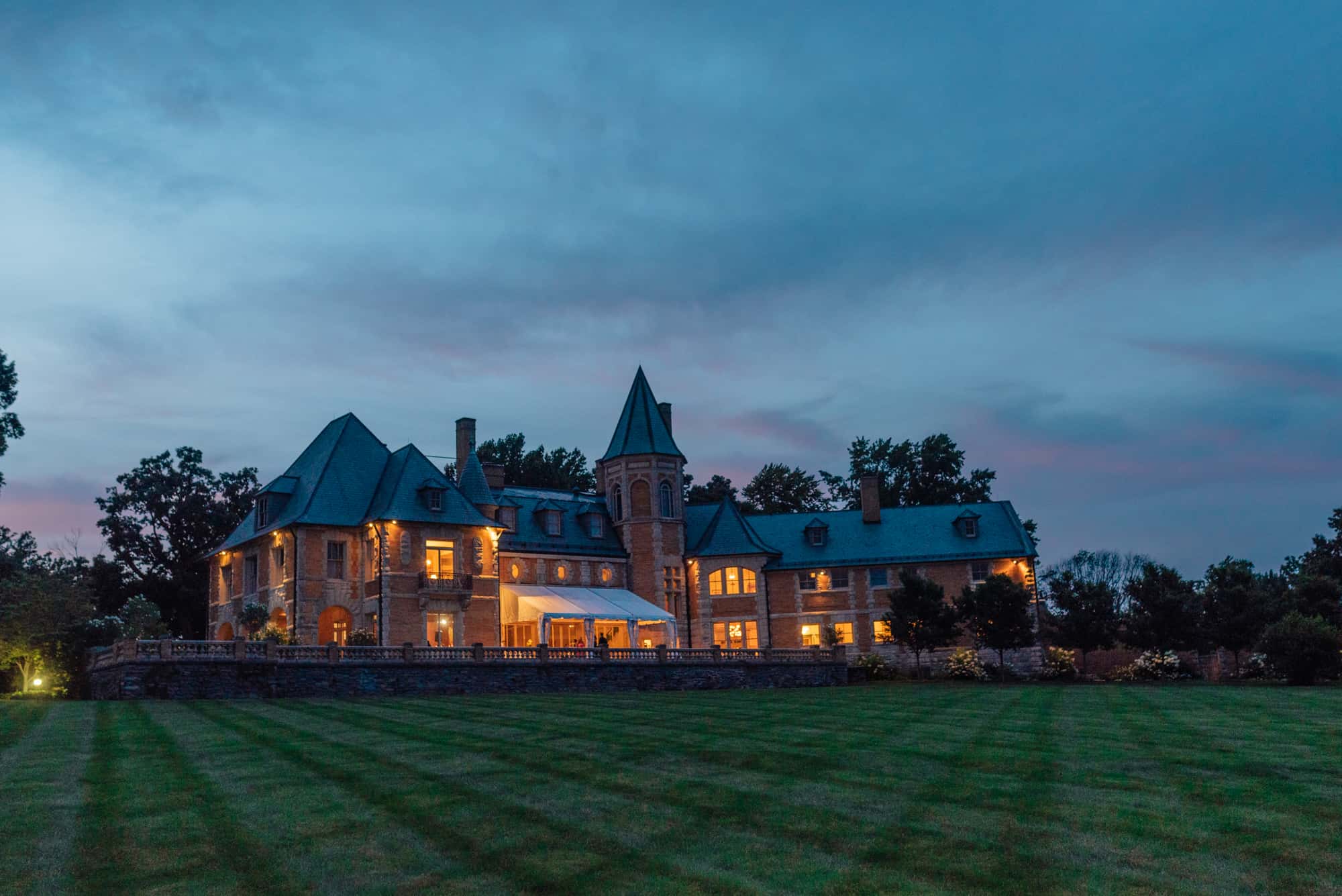 Image of Cairnwood Estate at night