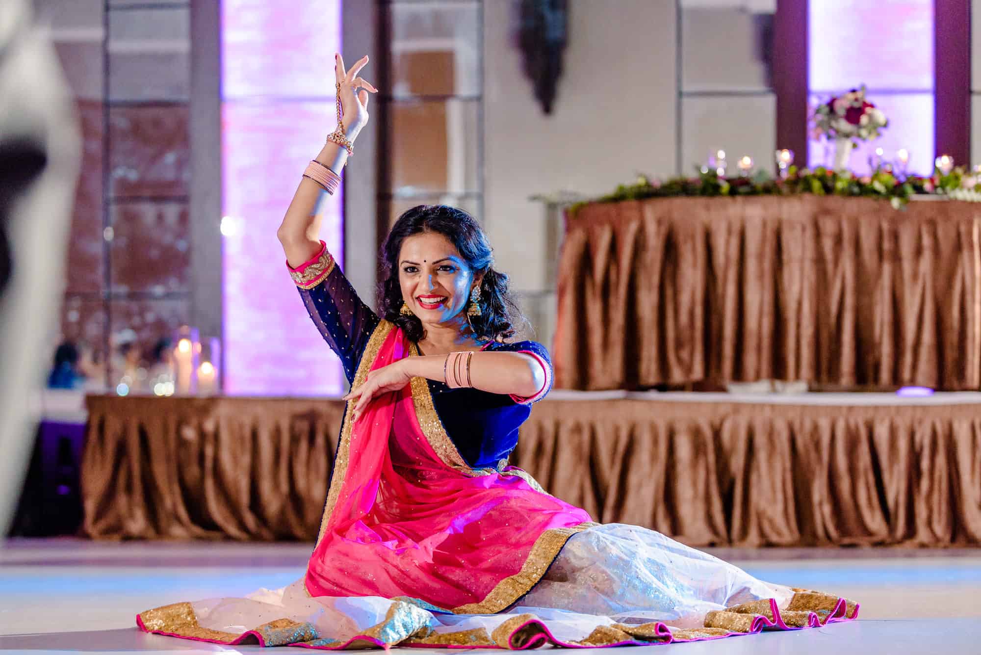 an indian dance during a wedding