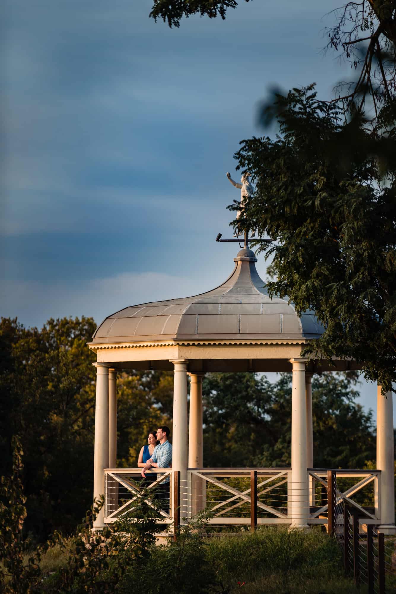 couple watching sunset