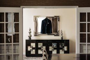 Ritz Carlton Philadelphia Wedding|detail shot of grooms suit jacket