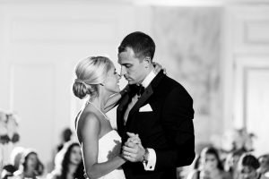 Ritz Carlton Philadelphia Wedding|bride and groom first dance during wedding reception