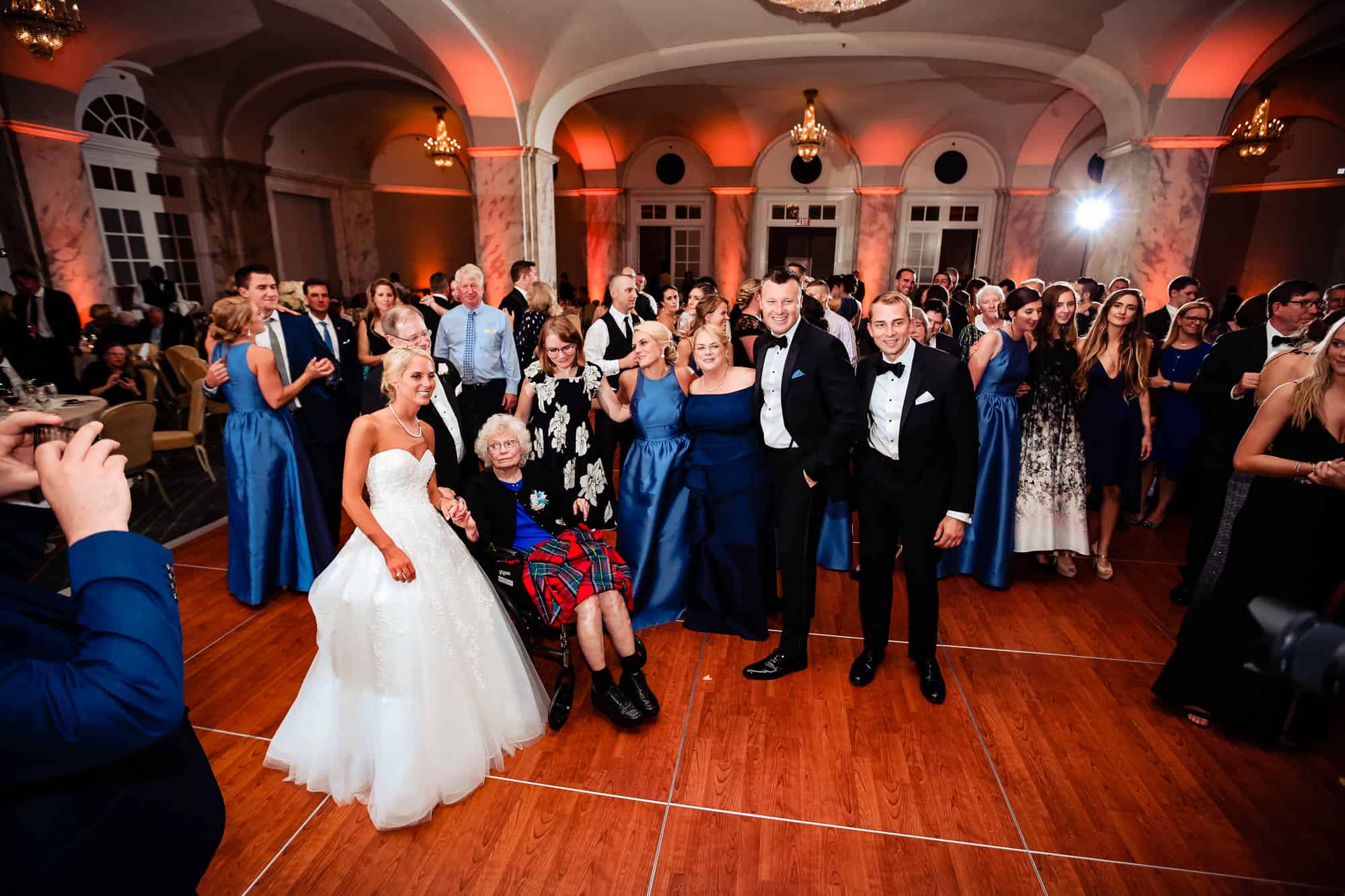 Family and guests at a Ritz Carlton Philadelphia wedding