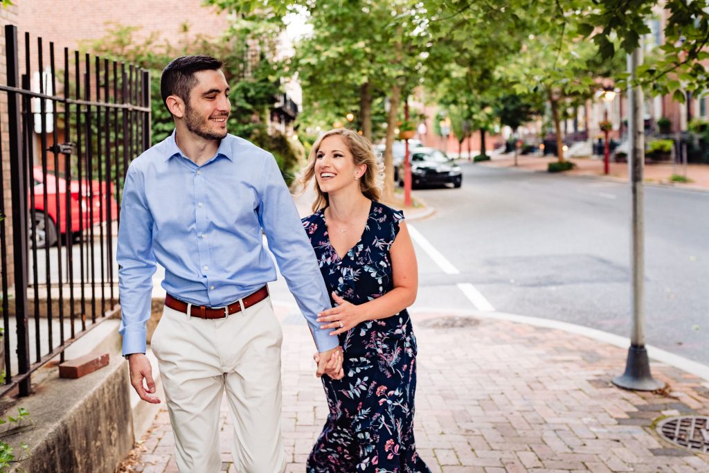 couple smiling