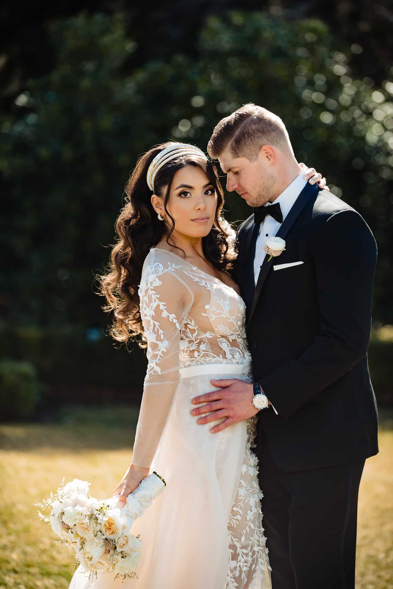 bride and groom shot