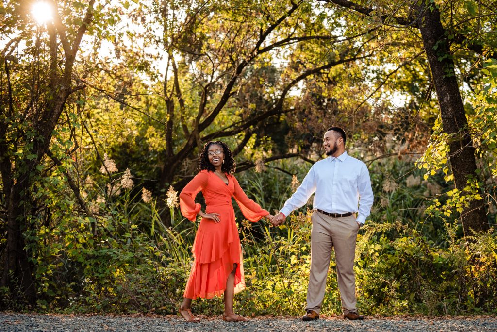 engagement shoot at john heinz wildlife refuge