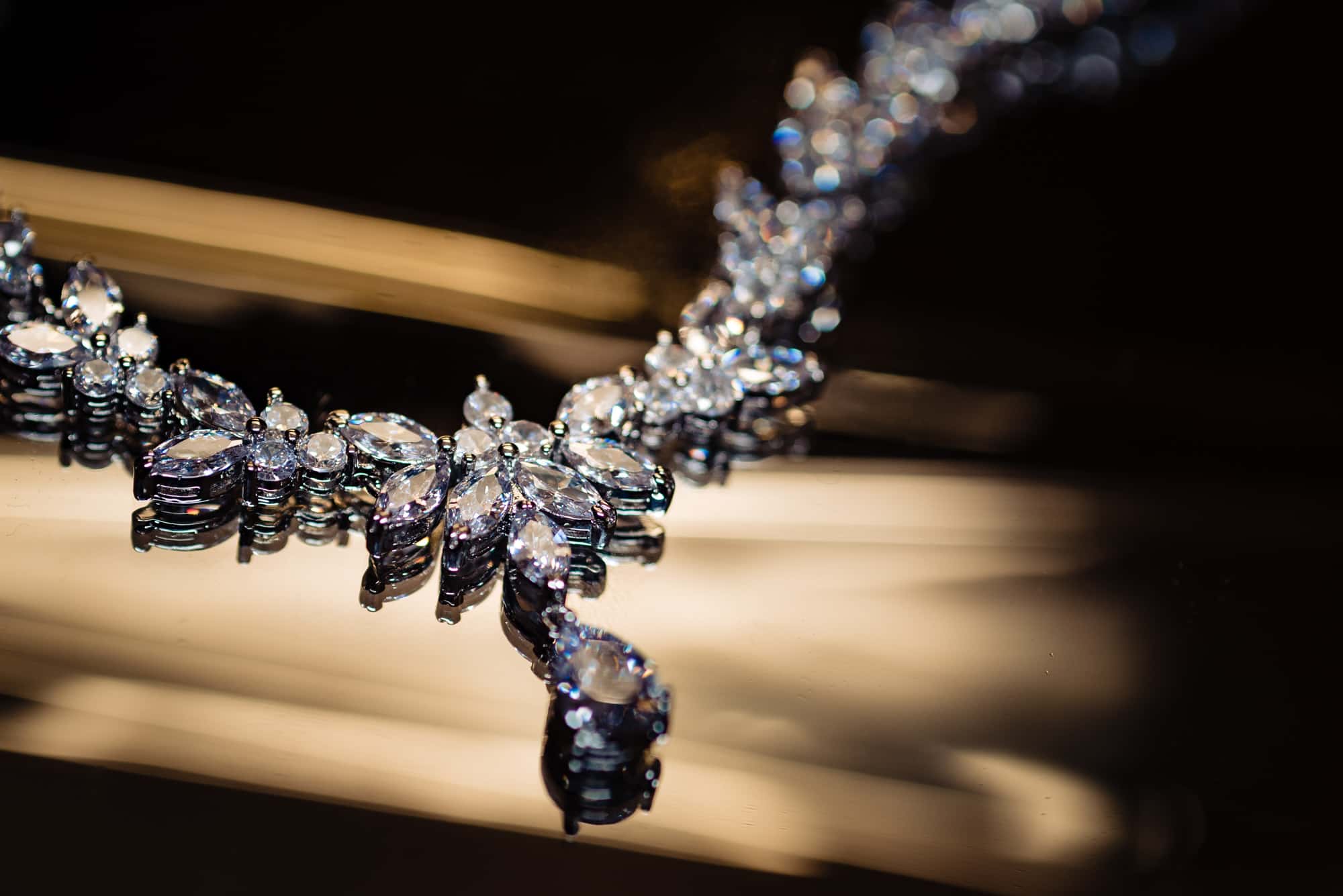 crystal encrusted necklace