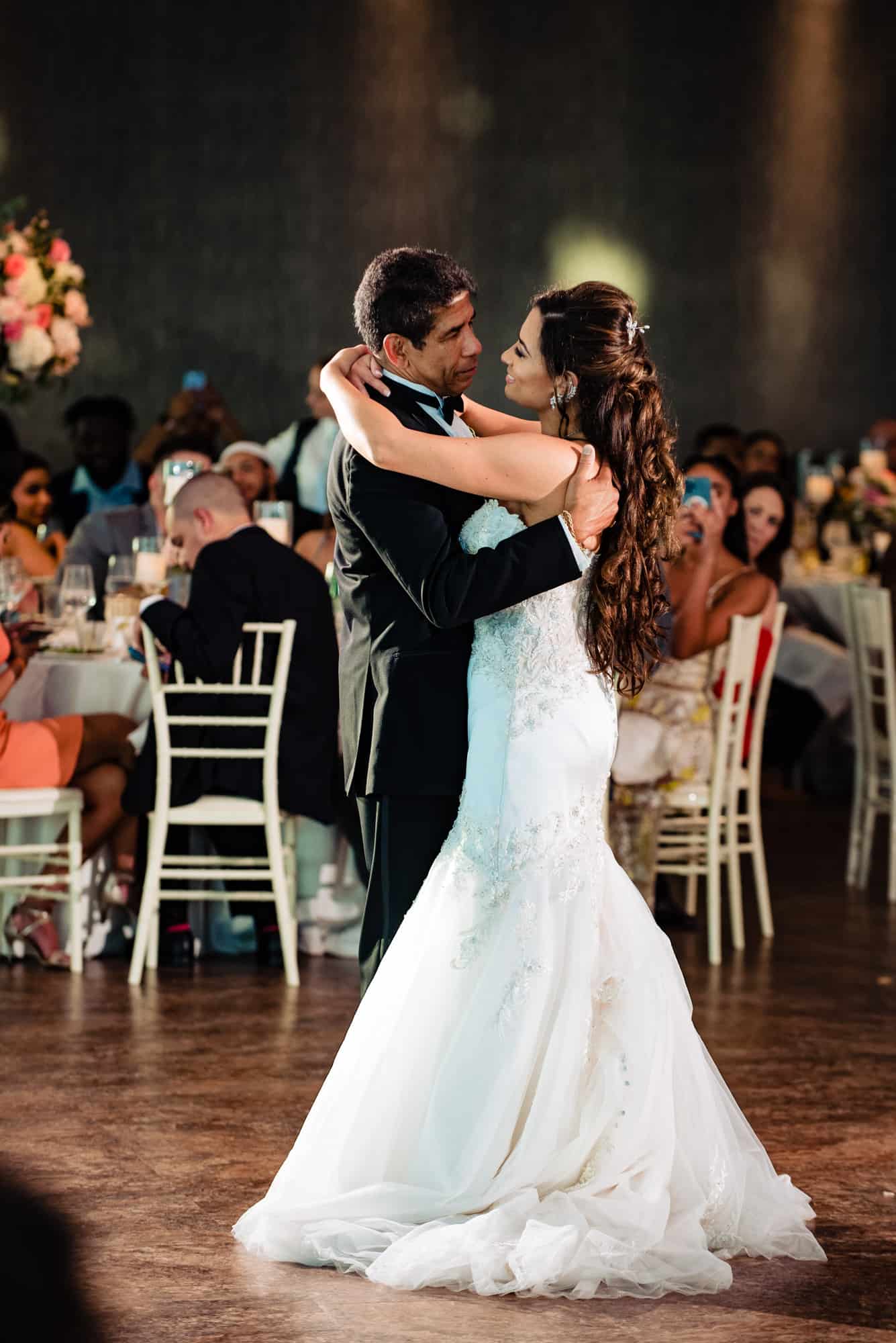 bride dancing with his father at One Atlantic reception