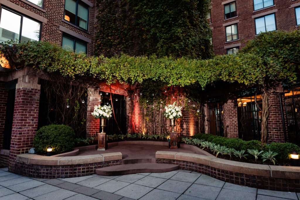 the ceremony stage at the four seasons dc