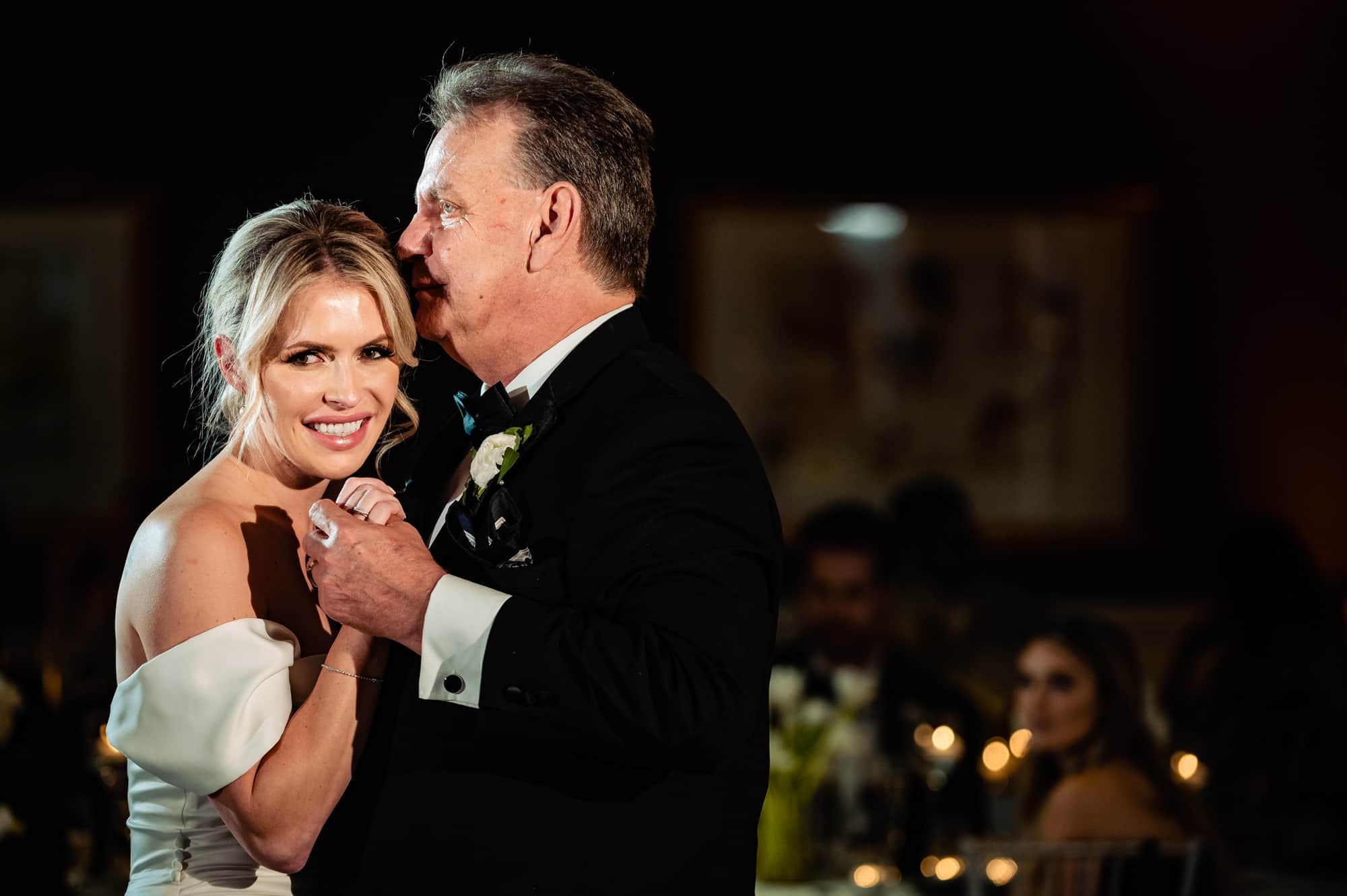 bride dancing with her father at the four seasons dc wedding venue