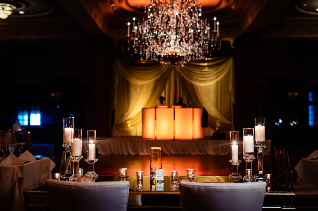 the wedding venue at the crystal tea room