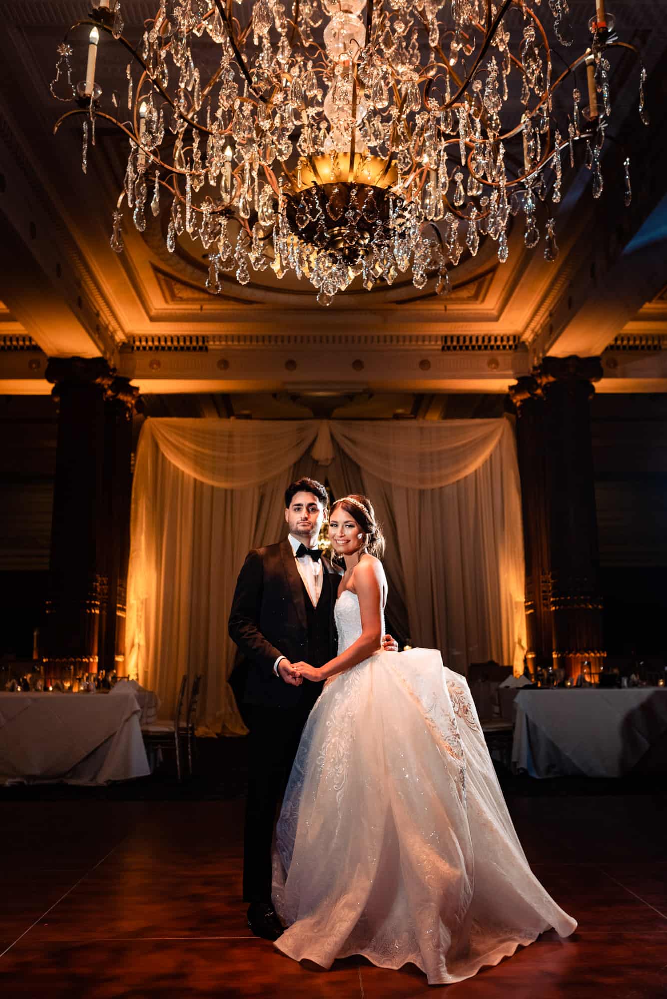 end of night shot with the newlyweds