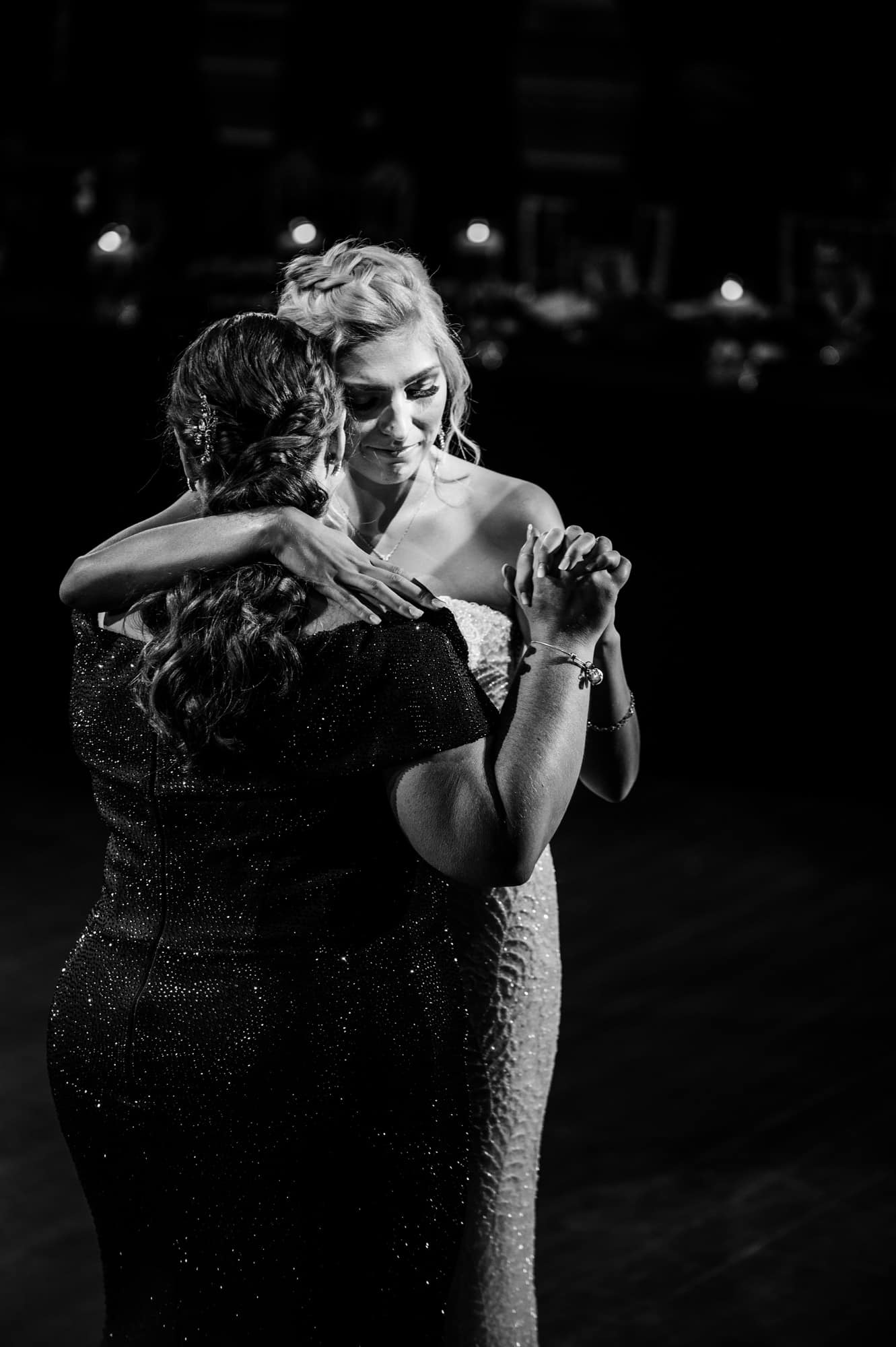 bride dancing with her mother at the arts ballroom