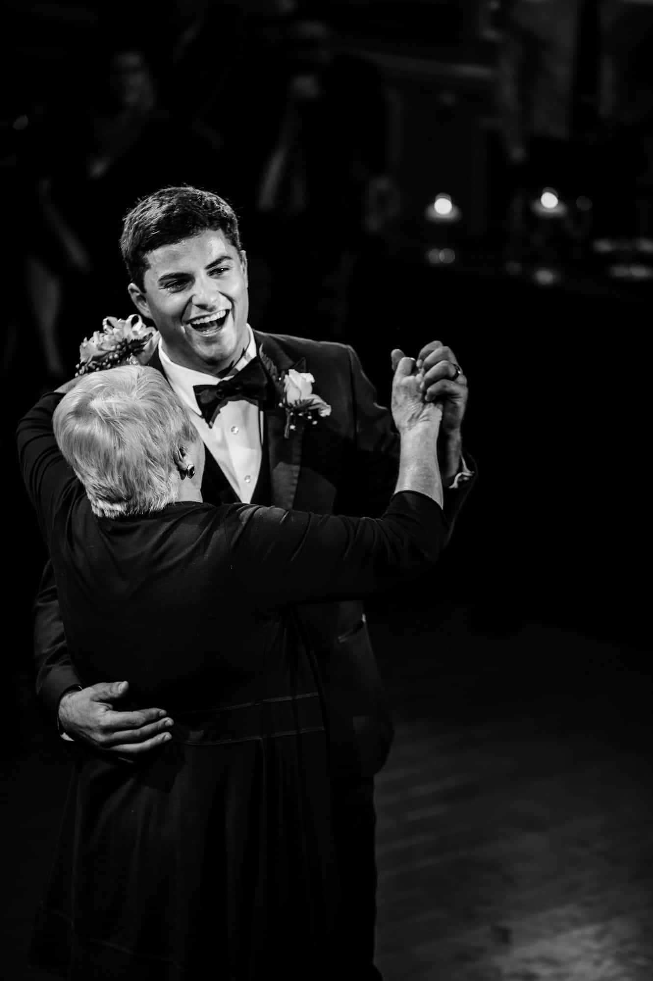 groom dancing with his mother at the arts ballroom