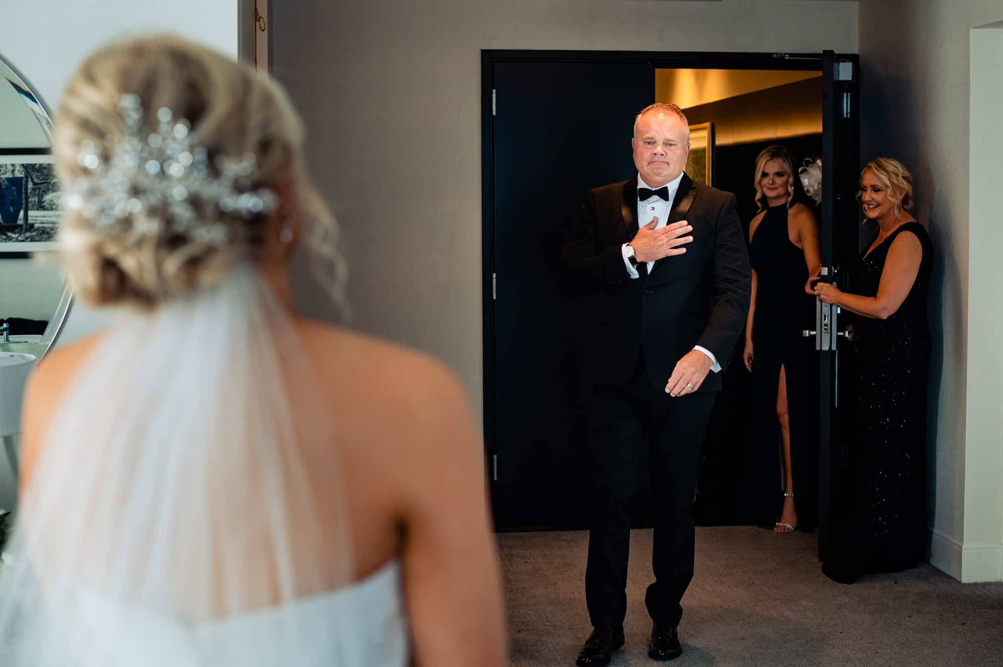 bride and father shot at the crystal tea room