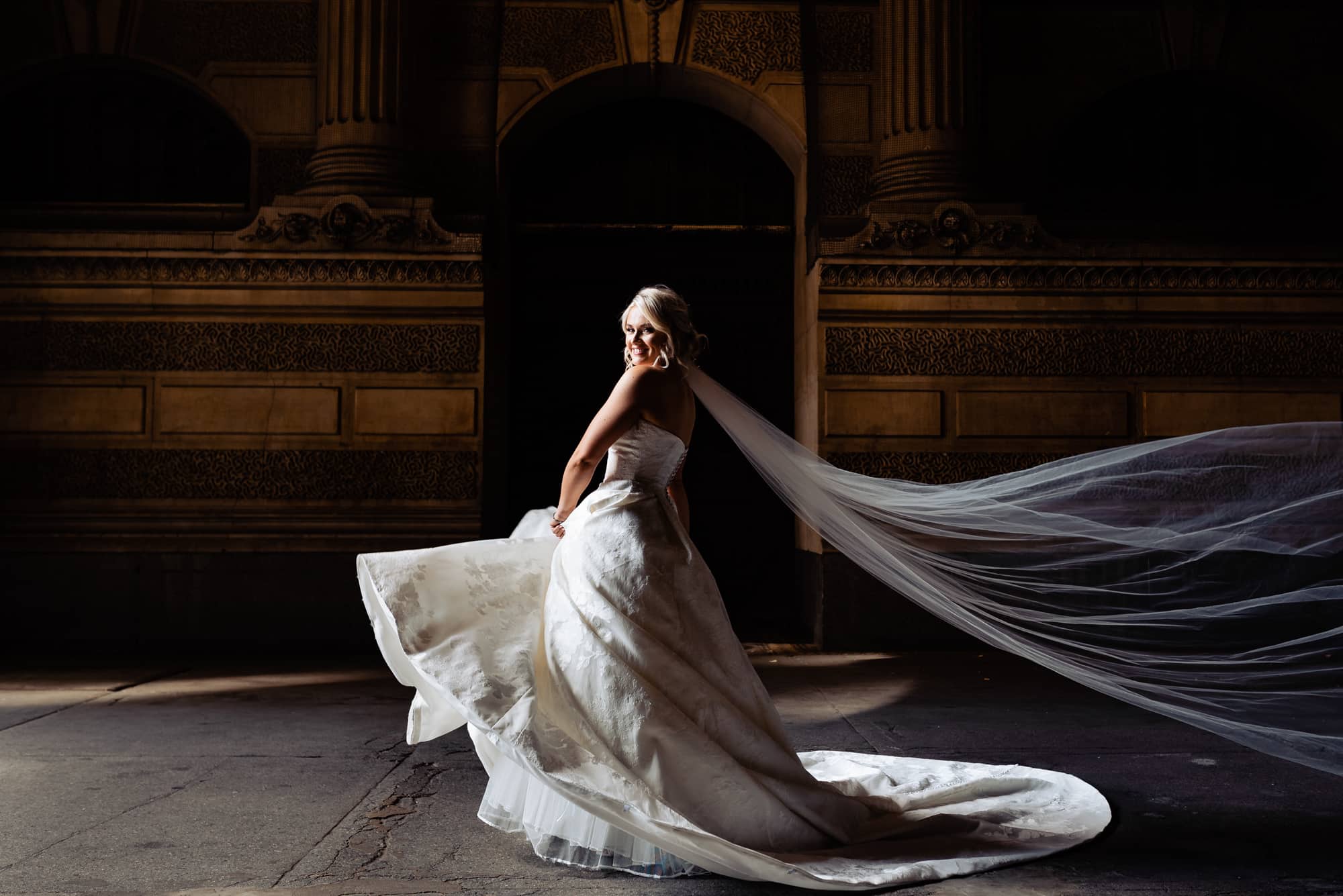 bridal shot of the bride