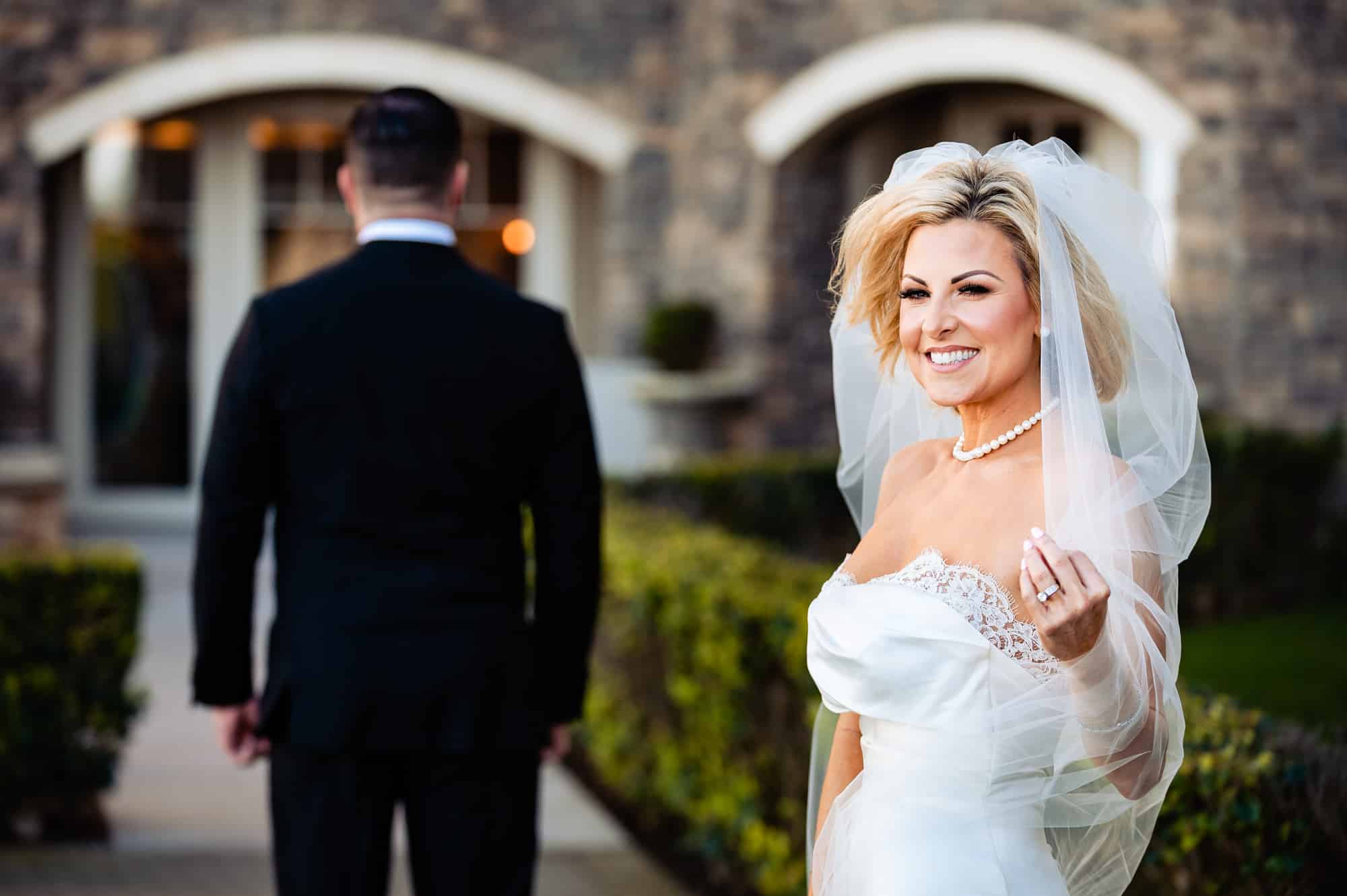 bridal shot outside the Ritz-Carlton Half Moon Bay