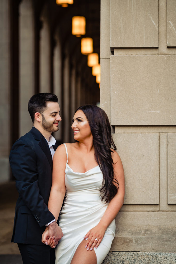 couple smiling at each other