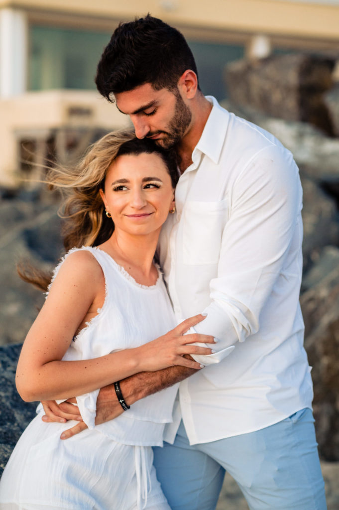 couple holding eachother portrait