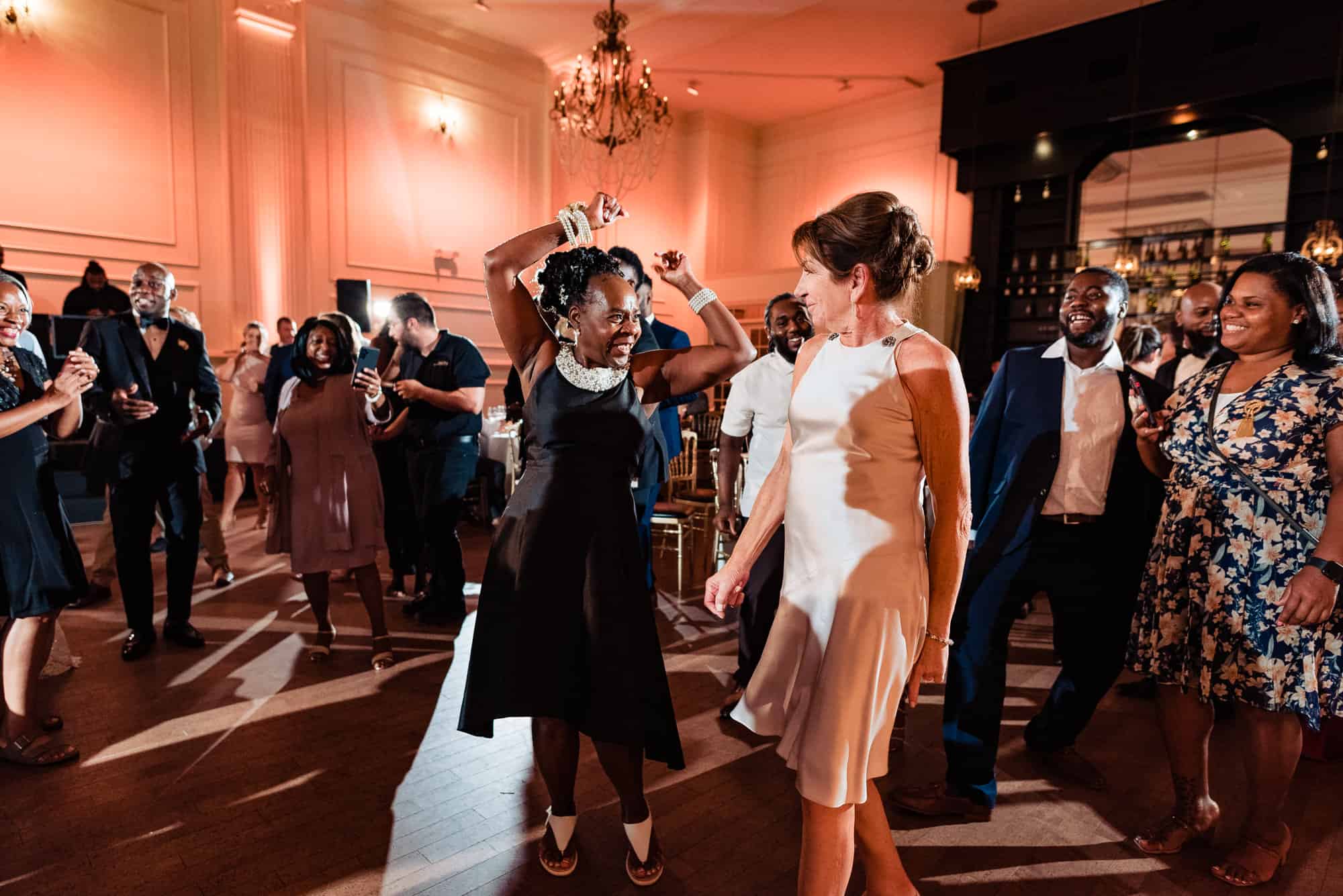 guests having a blast on the dance floor