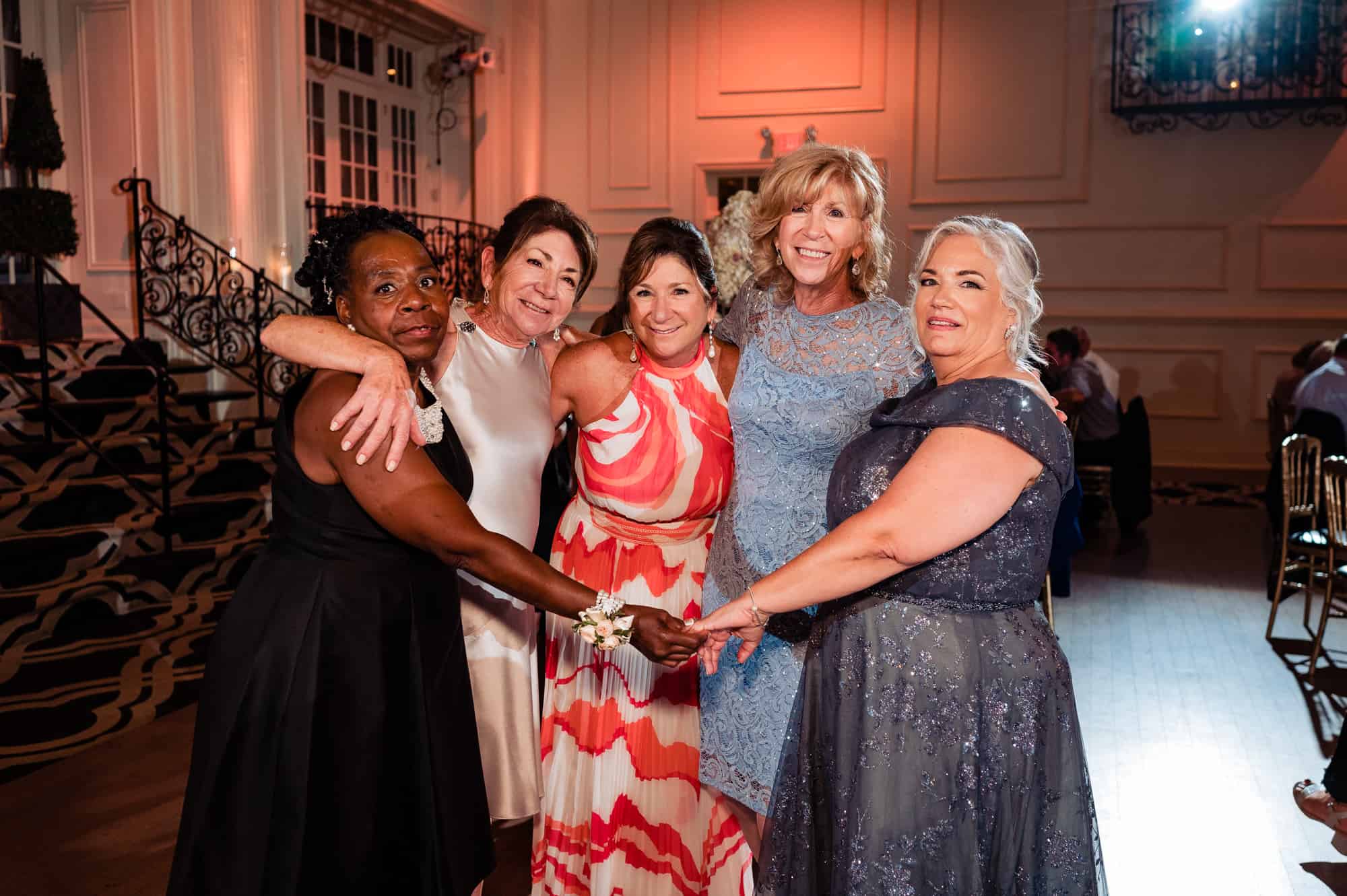 female guests having fun on the dance floor