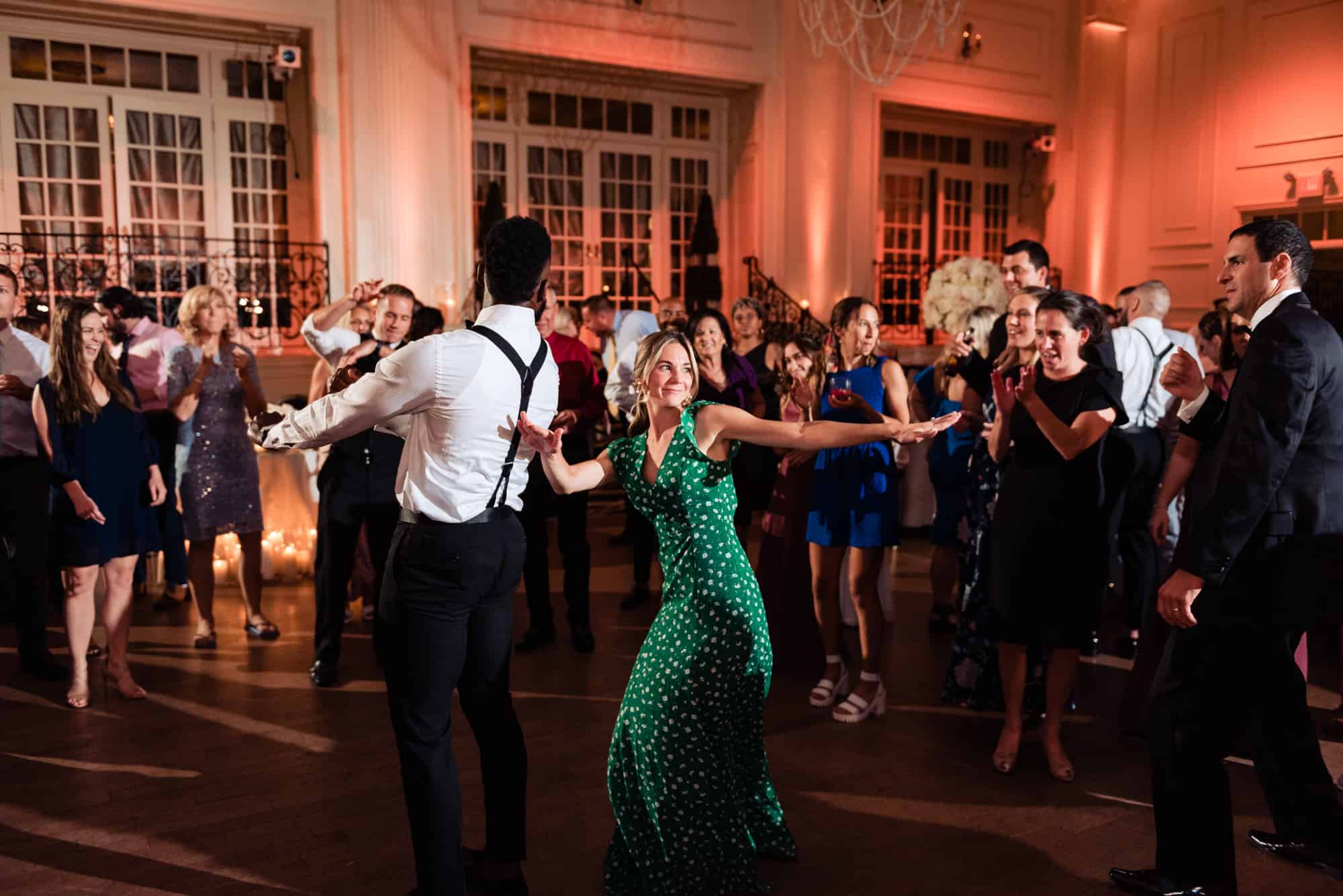 guests having a blast on the dance floor