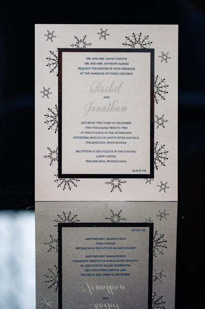 the wedding invitation