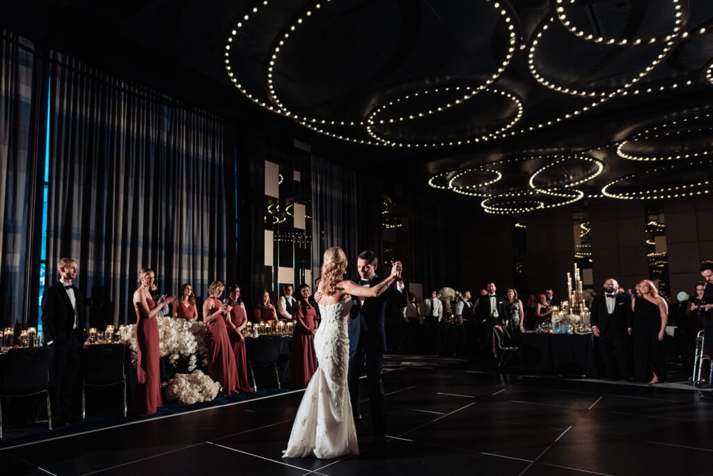 bride and groom's first dance