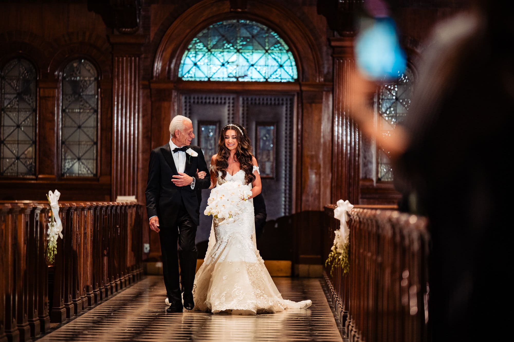 the processional march of the bride and her father