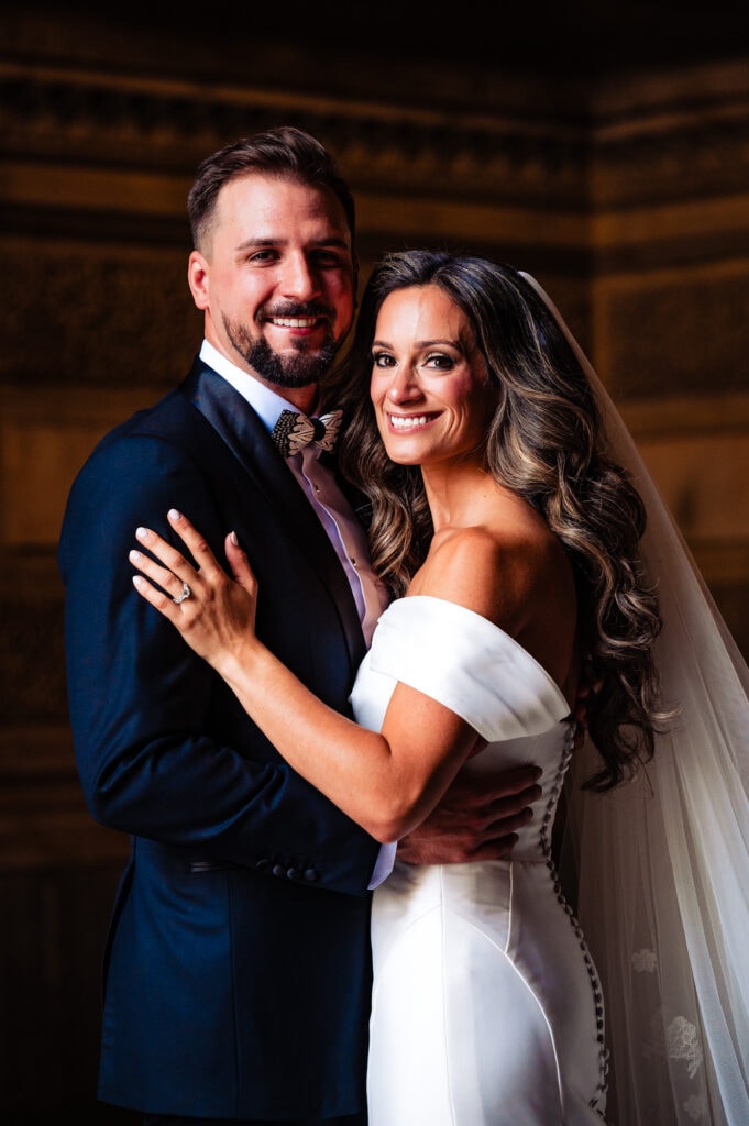 bride and groom portrait