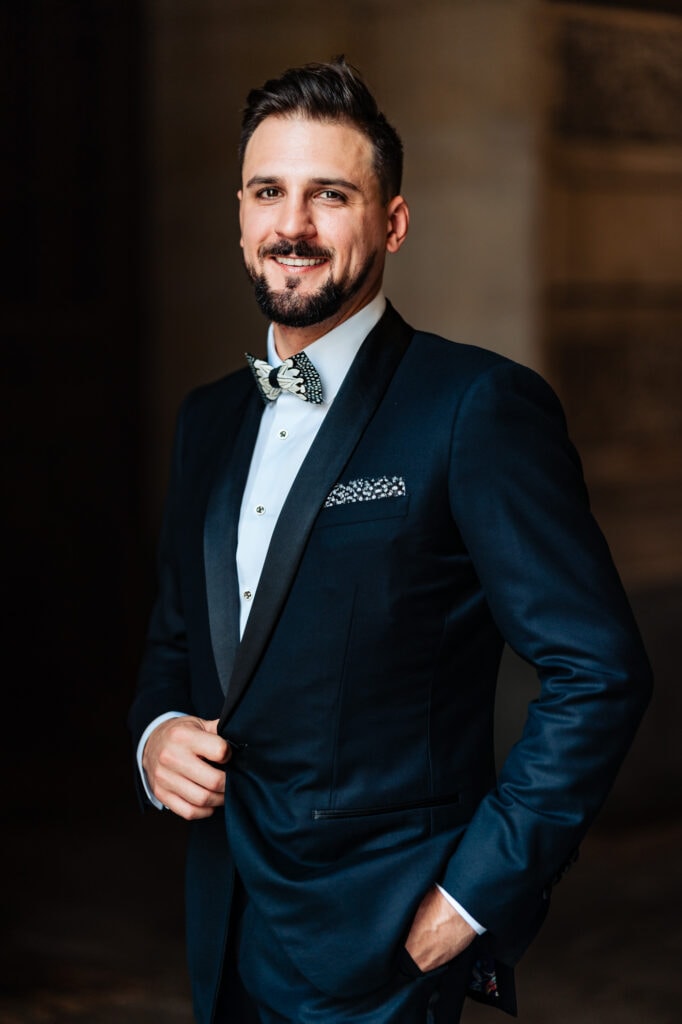 portrait of the groom