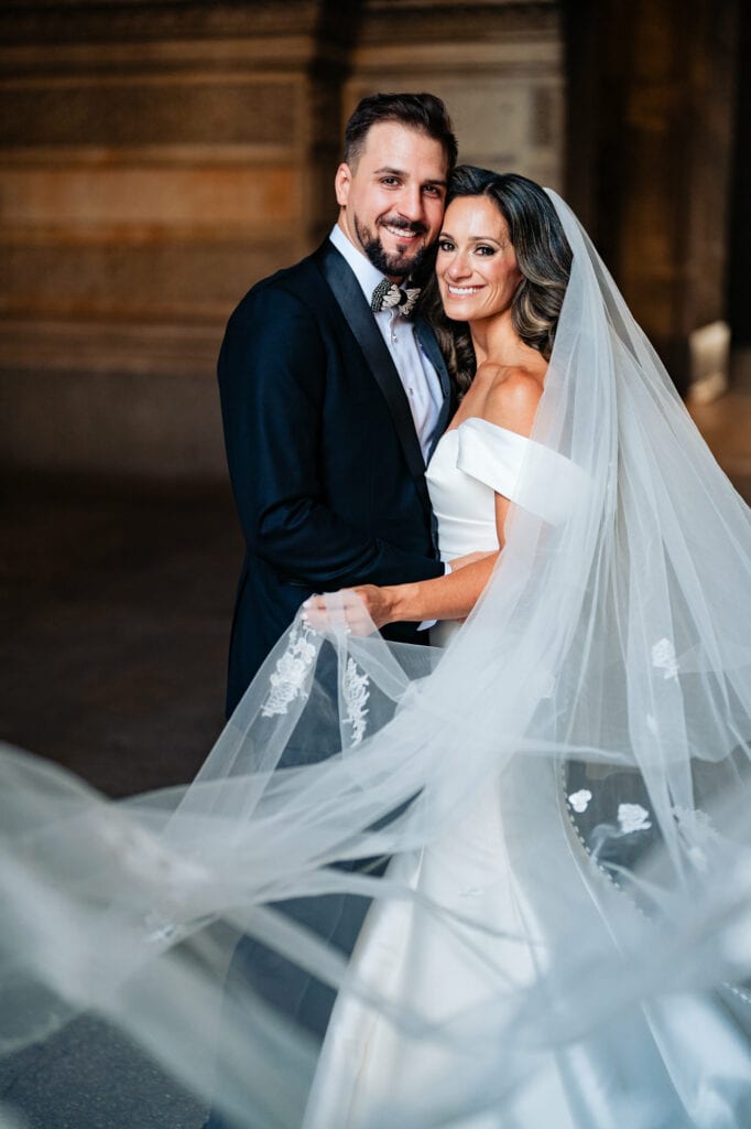 bride and groom portrait