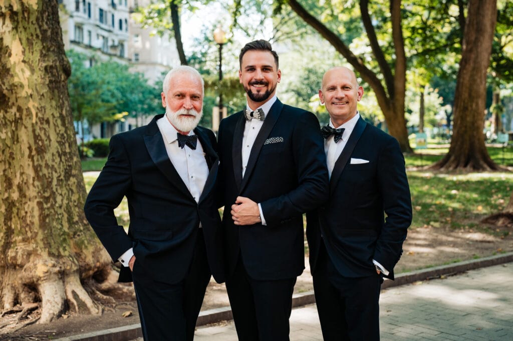 groom with his male members of the family