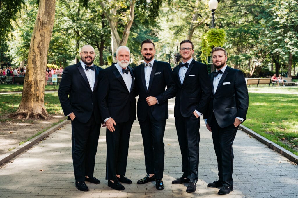 groom with his male members of the family