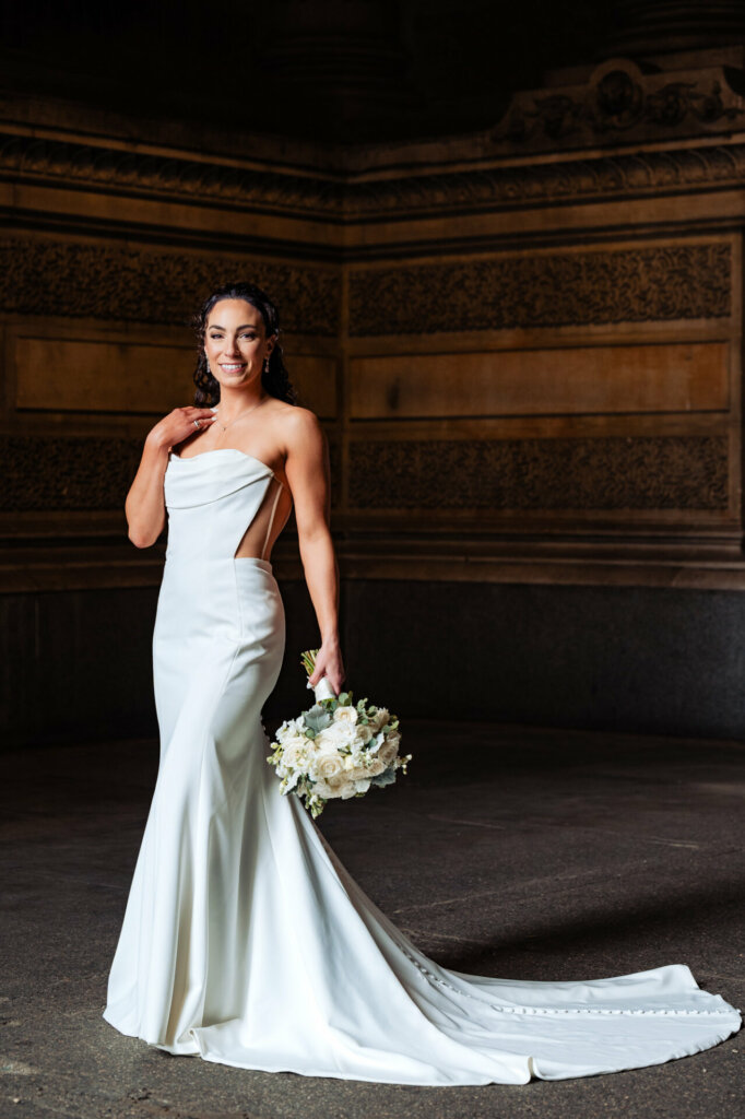 Captivating bridal portrait exuding elegance and grace.