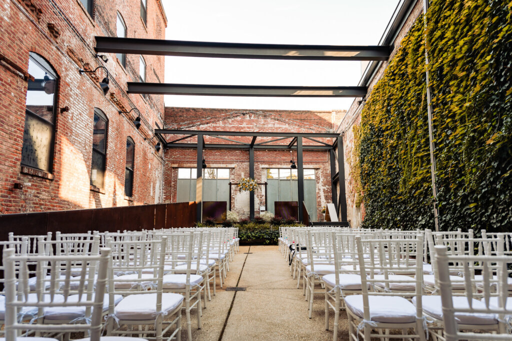 The interior of the Global Dye Works Wedding