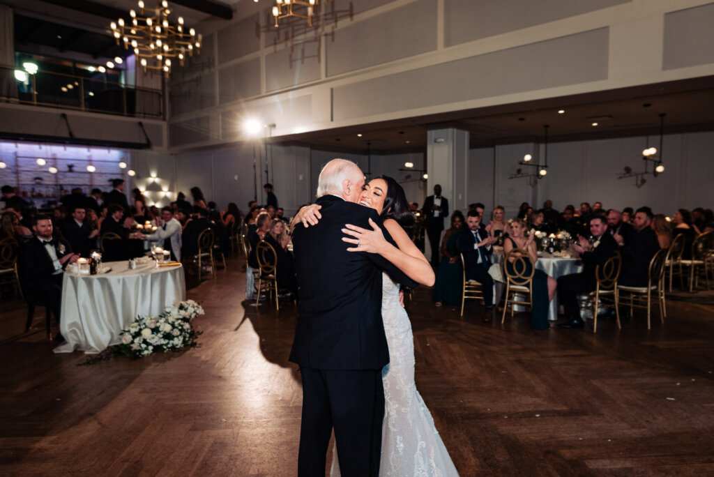 Bride dancing with her father