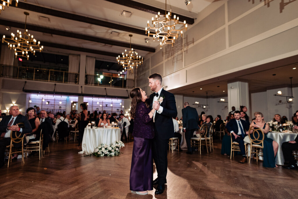 Groom dancing with his mother